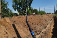 Завершены работы по замене водопровода в с.Зоркино по ул. Степная протяженностью 800 п.м.